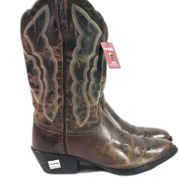 Ariat Heritage Western R Toe Cowboy Boots - Size 10 - NWT - Picture 1 of 6